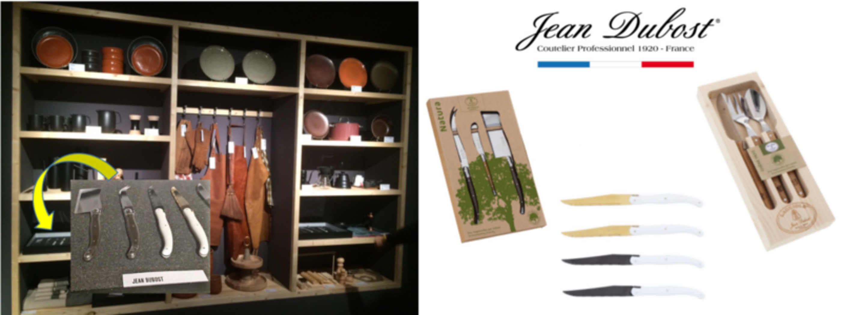 Les produits Laguiole Jean Dubost sélectionnés dans l'espace tendance What's New lors du salon Maison&Objet !